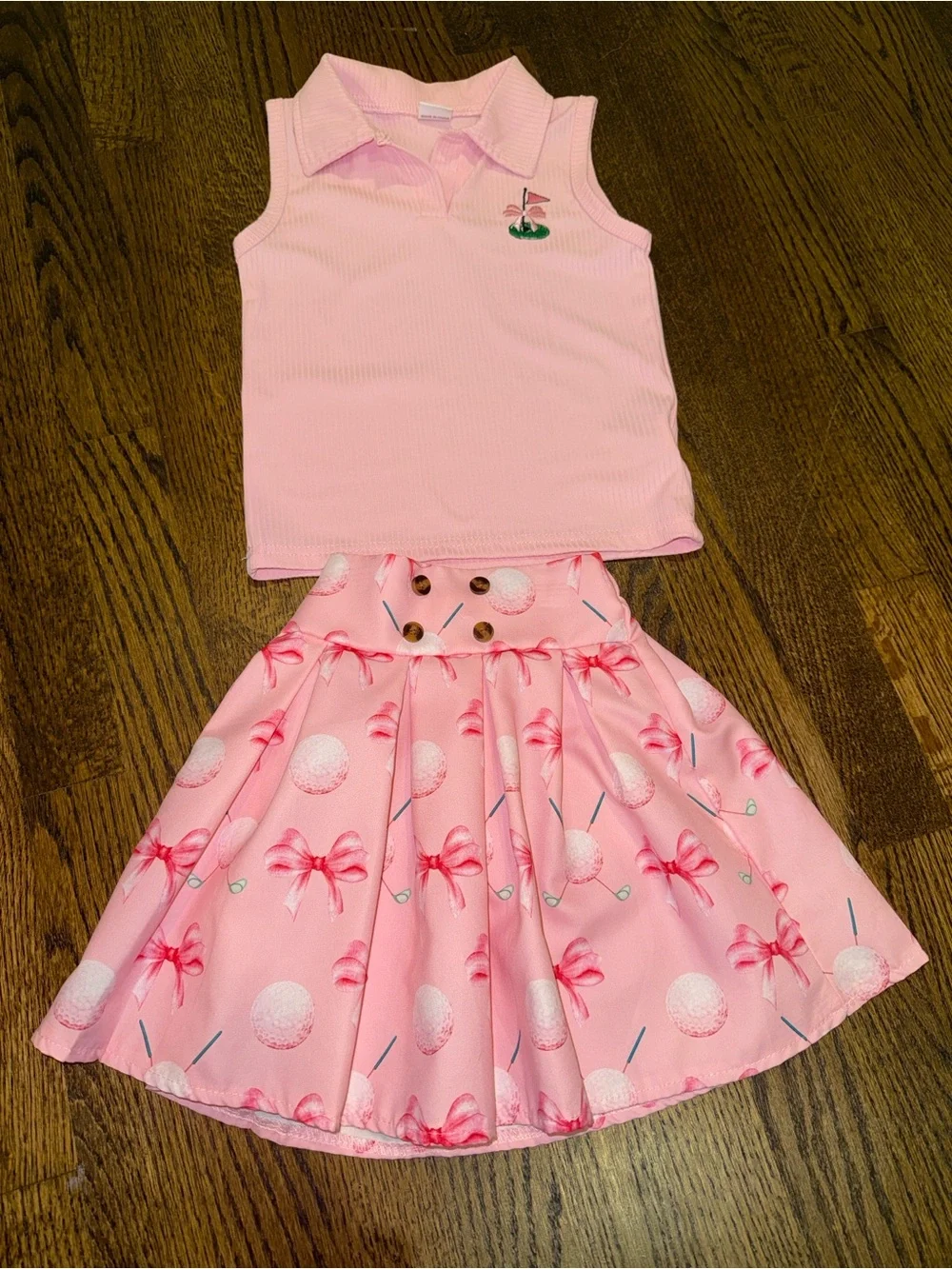 Pink Toddler Girl’s Golf Outfit 2-3T